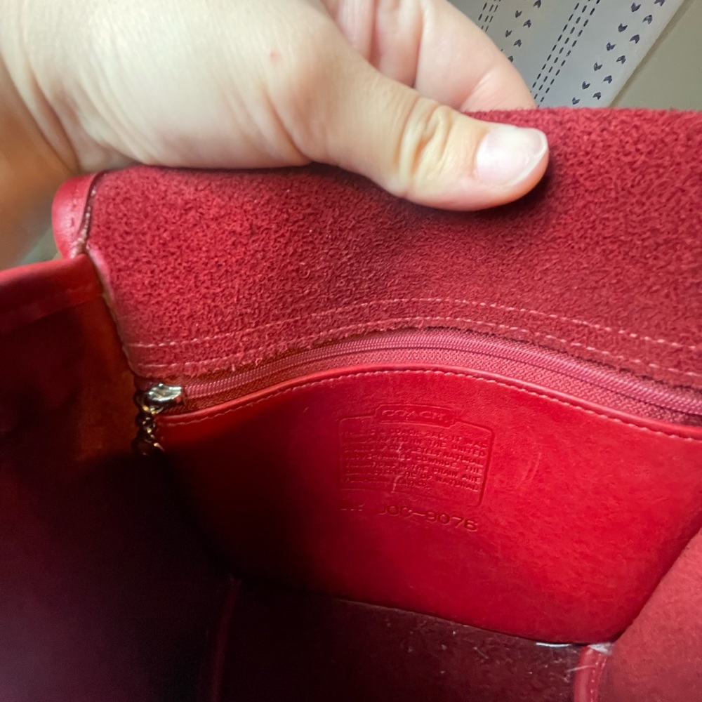 Vintage Coach Companion Flap crossbody bag, model 9076 - Picture 4 of 8